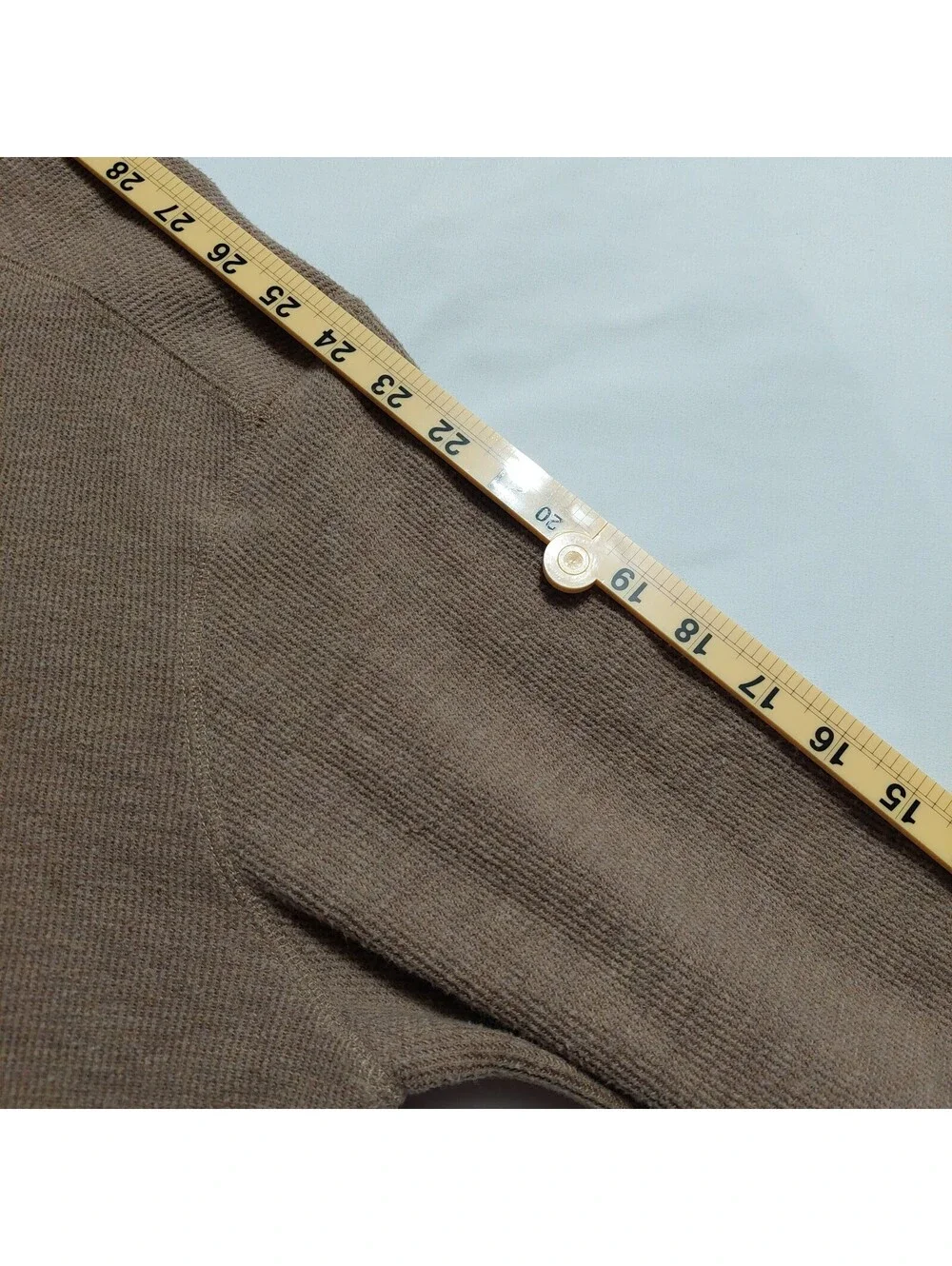 Banana Republic Men's Beige 1/4 Zip Cotton Polyester Sweater Size Large